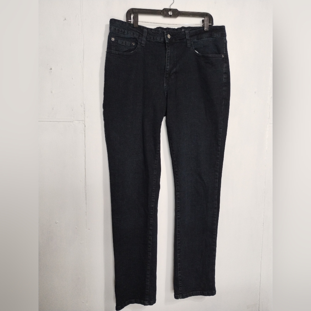 Izod Mens Straight Leg Dark Blu Jeans Size (38X32)